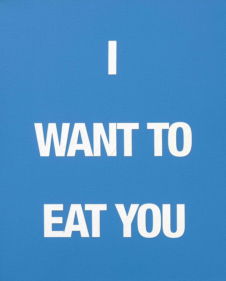 I WANT TO EAT YOU, 2009 Acrylic on canvas 50 x 40 cm